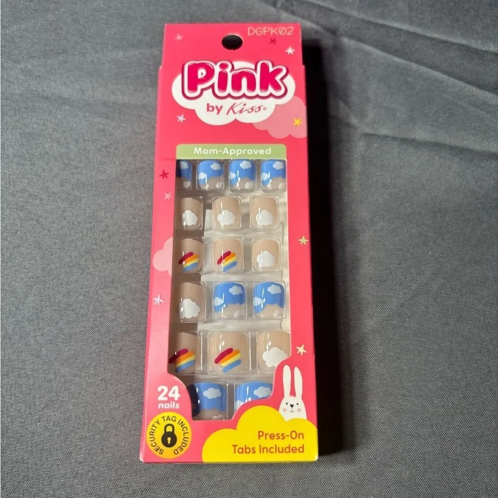 New 24 Pink by KISS Nails NWT Mom Approved